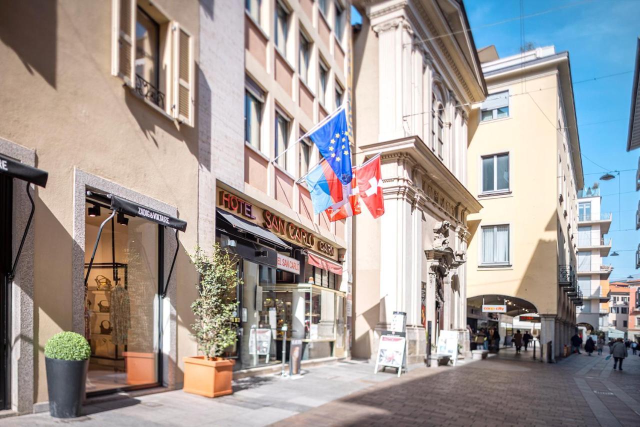 San Carlo Garni Hotel Lugano Exterior foto
